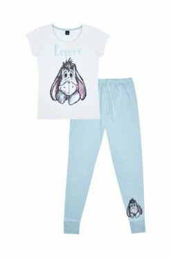 Women's Disney Eeyore Long Cotton Pyjamas W21 -pajamas shop 15C
