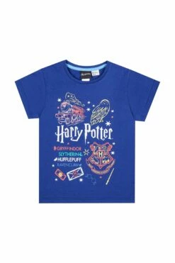Girls Harry Potter Hedwig Hogwarts BlueLong Pyjamas W21 -pajamas shop 17A