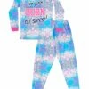 Girls I'm Just Born To Sleep Tie Dye Long Pyjamas -pajamas shop BORNTOSLEEPPJ03