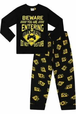 Beware You Are Entering A Gamer Zone Long Pyjamas