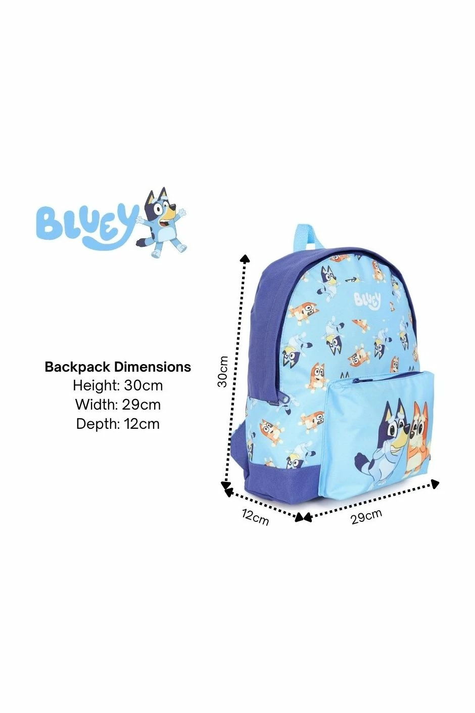 Official Bluey And Bingo Children's Backpack, Kids Backpack, Schoolbag, Rucksack Blue 11 Official Bluey And Bingo Children's Backpack, Kids Backpack, Schoolbag, Rucksack Blue - Image 9