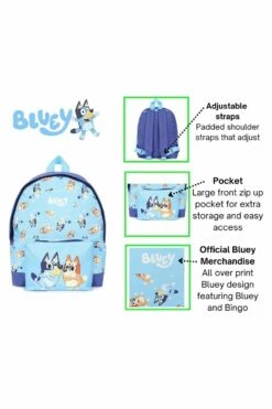 Official Bluey And Bingo Children's Backpack, Kids Backpack, Schoolbag, Rucksack Blue 18 Official Bluey And Bingo Children's Backpack, Kids Backpack, Schoolbag, Rucksack Blue -pajamas shop BlueyBackpack