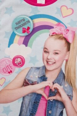 Girl's Official JoJo Siwa Rainbow Pyjamas Short -pajamas shop E6 9981 2
