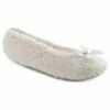 Women's White Fluffy Ballet Slippers -pajamas shop FT0428G 1