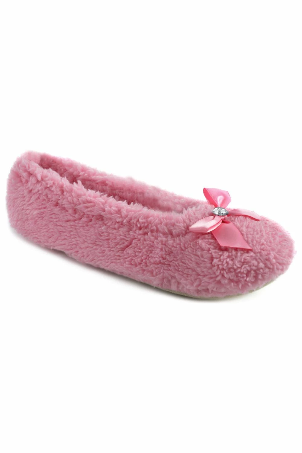 Women's Pink Fluffy Ballet Slippers 3 Women's Pink Fluffy Ballet Slippers