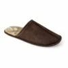 Men's Dark Brown Slip On Slippers