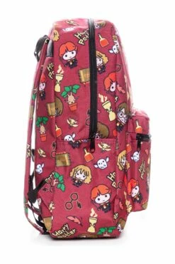 Harry Potter Chibi Character Style Print Backpack Burgundy -pajamas shop HARRYPOTTERBAG03