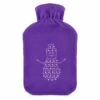Christmas Snowman Purple Hot Water Bottle