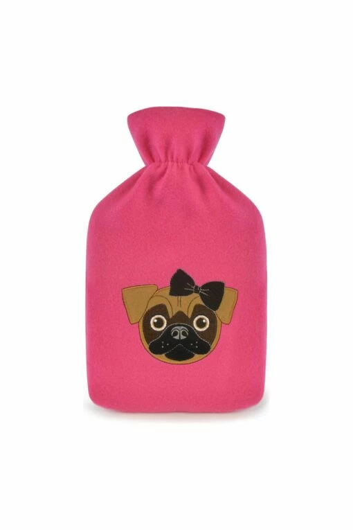 Pink Pug Hot Water Bottle -pajamas shop HH0256 1