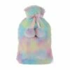 Fluffy Rainbow Pom Pom Hot Water Bottle -pajamas shop HH0268