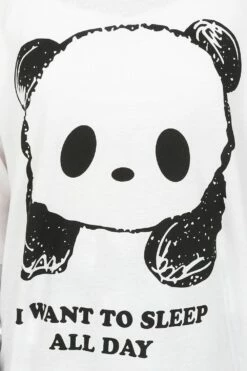 I Want To Sleep All Day Panda Long Pyjamas -pajamas shop IMG 0106