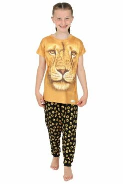 Lion Paw Print3D Long Pyjamas