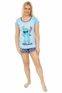Women's Disney Lilo And Stitch Relax Short Pyjamas