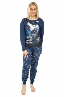 Women's Harry Potter Pyjamas Hedwig Take Me Back To Hogwarts Long