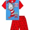 Official Dr Seuss Short Thing 1 Thing 2 Pyjamas Red -pajamas shop IMG 1247SET