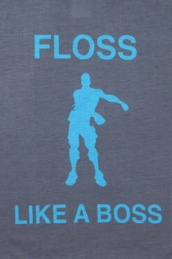 Floss Like A BossEmote Dance Gaming Long Pyjamas Blue -pajamas shop IMG 1271