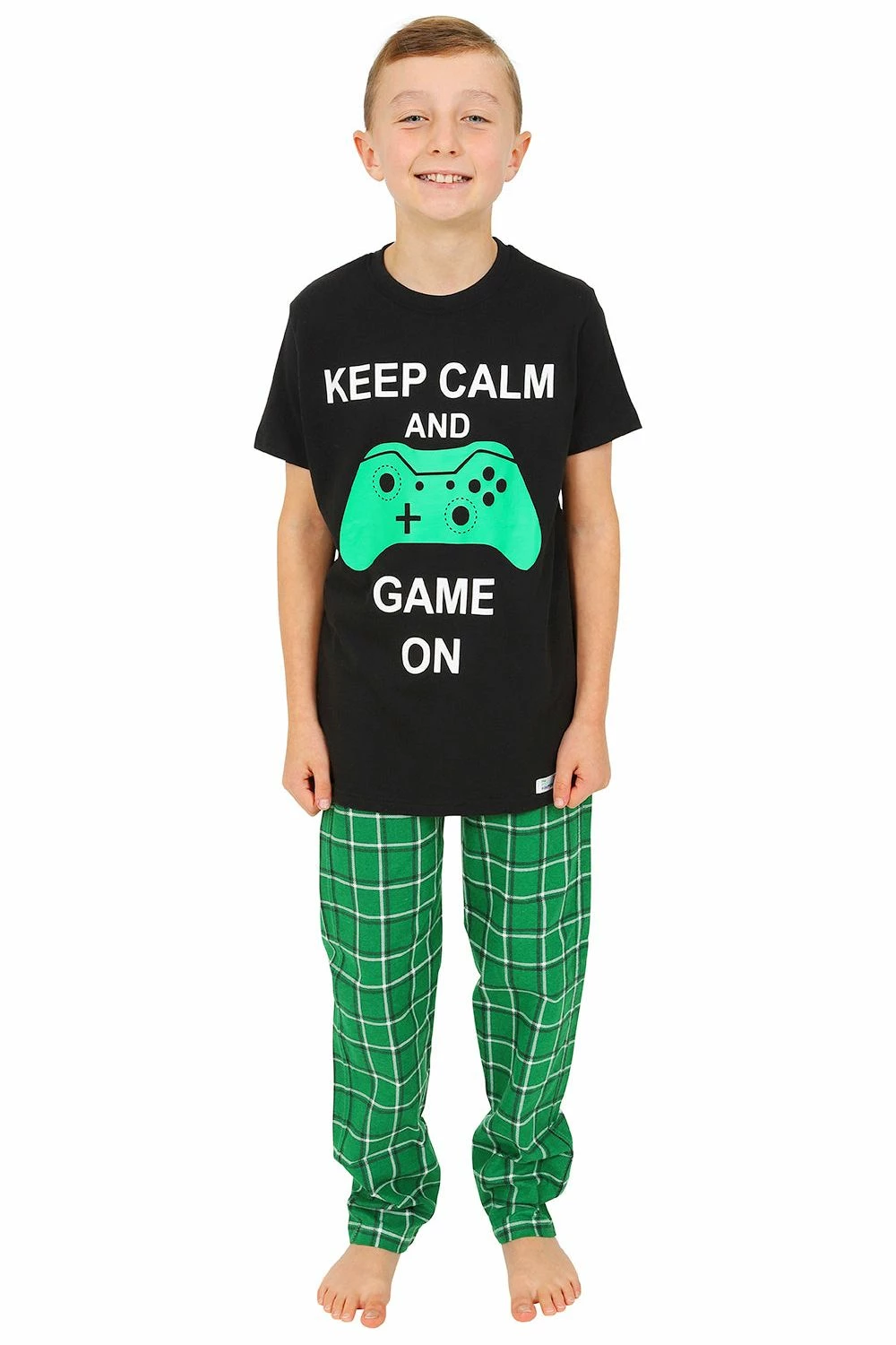 Boys Keep Calm And Game On Long Pyjamas 3 Boys Keep Calm And Game On Long Pyjamas