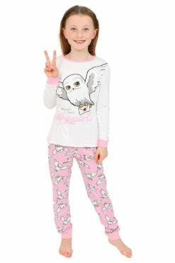 Girls Harry Potter Hedwig My Letter Hogwarts Long Pyjamas
