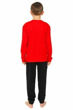 Boys Liverpool F.C Red Black LFC Cotton Long Pyjamas 9 Boys Liverpool F.C Red Black LFC Cotton Long Pyjamas -pajamas shop IMG 1818