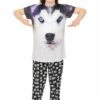 Girls 3D Husky Dog Long Pyjamas -pajamas shop IMG 2222