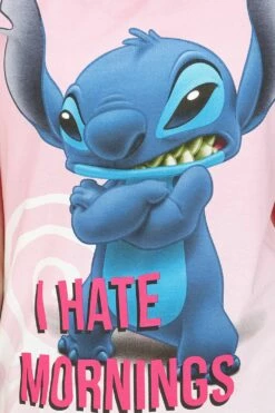 Women's Disney Lilo And Stitch 'I Hate Mornings' Short Pyjamas -pajamas shop IMG 4153