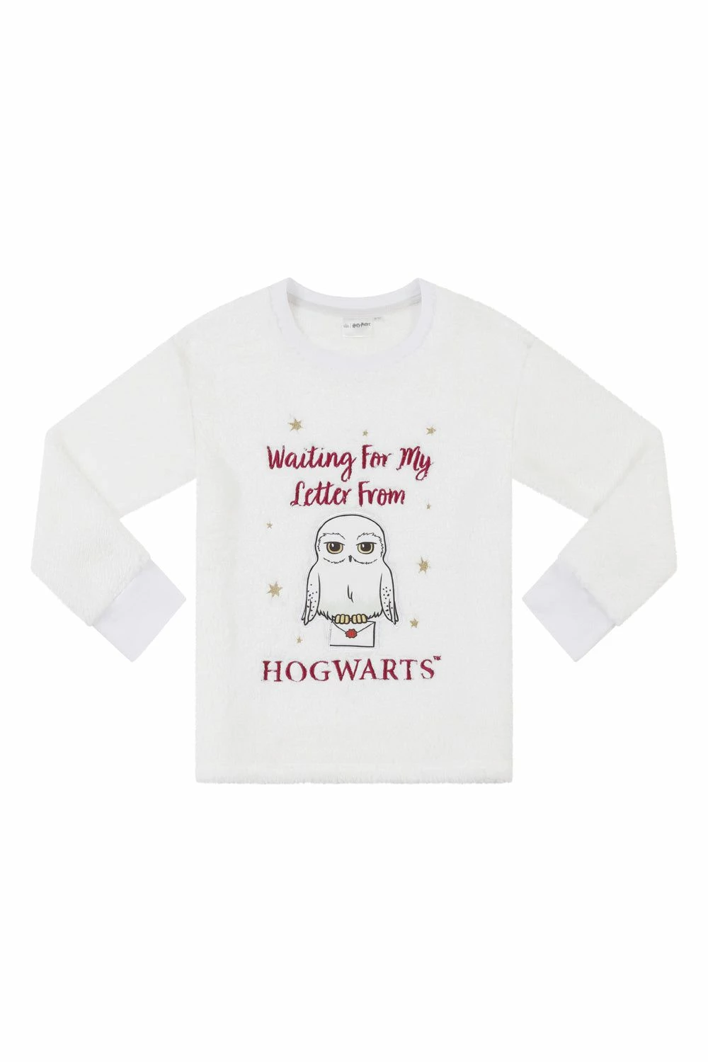 Girls Harry Potter Hedwig Hogwarts Warm Fleece Long Pyjamas 6 Girls Harry Potter Hedwig Hogwarts Warm Fleece Long Pyjamas - Image 4