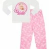 Barbie Girls Luxury Fleece Long Pyjama Set 3 To 9 Years