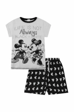 Women's Disney Minnie & Mickey Mouse Short Pyjamas -pajamas shop IMG 9181SET