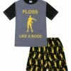 Floss Like A Boss Emote Dance Gaming Short Pyjamas Gold 2 Floss Like A Boss Emote Dance Gaming Short Pyjamas Gold -pajamas shop IMG 9207SET
