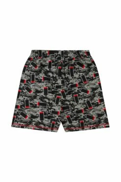 Boys Not Sleeping I'm Just Recharging' Grey Red Short Pyjamas -pajamas shop IMG 9241