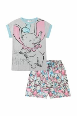 Women's Disney Dumbo Be Happy Short Pyjamas -pajamas shop IMG 9256SET