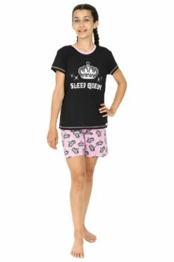 Girls Sleep Queen Short Pyjamas