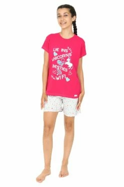Girls Unicorn Wifi Short Pyjamas