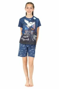 Harry Potter Pyjamas Hedwig Take Me Back To Hogwarts Short 7 To 16 Years