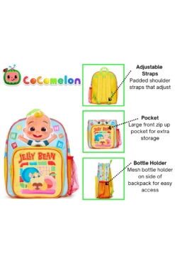Cocomelon Jelly Bean Backpack Nursery School Rucksack 12 Cocomelon Jelly Bean Backpack Nursery School Rucksack -pajamas shop Jellybeanbackpack1