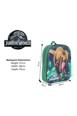 Jurassic World 3D Style T-Rex Kids Backpack Rucksack Boys Girls School Bag -pajamas shop Jurassicworld2