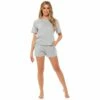 Women's Grey Jersey Cotton Short Pyjamas -pajamas shop LN1376