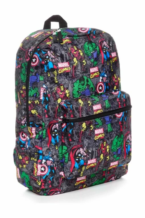 Marvel Avengers Official Backpack With Comic Style Design -pajamas shop MARVELCOMICSBAG02