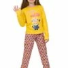 Girls Minion 'When You Say Poopaye' Long Pyjamas -pajamas shop MG 7364