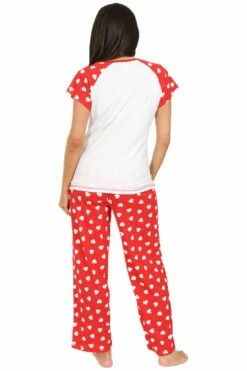 Women's Minnie And Mickey Heart Long Pyjamas -pajamas shop PJF Joanna231114 34
