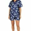 Women's Disney Lilo And Stitch Short Satin Silk Pyjama Set -pajamas shop PJF Joanna231114 69