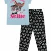 Girls Dog Awesome Selfie Long Pyjamas -pajamas shop PJF200519 34