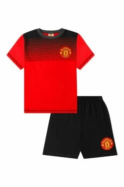 Boys Manchester United FC Black Short Pyjamas -pajamas shop PJF200708 9