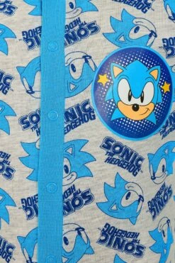 Boys Official Sega Sonic The Hedgehog Gaming Onesie -pajamas shop PJF200923 117