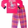 Girls Sparkle Like A Unicorn Checked Long Pyjamas -pajamas shop PJF201006 24
