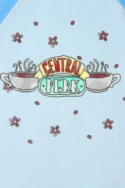 Women's Friends Central Perk Blue Long Pyjamas -pajamas shop PJF201007 12