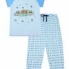Women's Friends Central Perk Blue Long Pyjamas -pajamas shop PJF201104 70