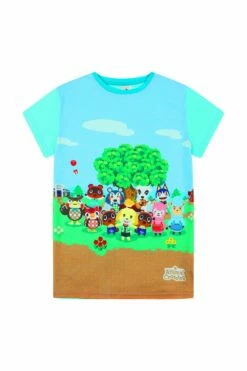 Women's Official Nintendo Animal Crossing Gaming Long Pyjamas -pajamas shop PJF210127 36 a2d13a4e 03bd 4280 ba1d e56273f5d6e6