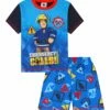 Boys Fireman Sam Short Pyjamas 1 Boys Fireman Sam Short Pyjamas -pajamas shop PJF210428 4