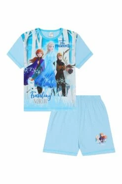 Disney Frozen 2 Short Pyjamas Elsa Anna Kristoff Olaf Sven